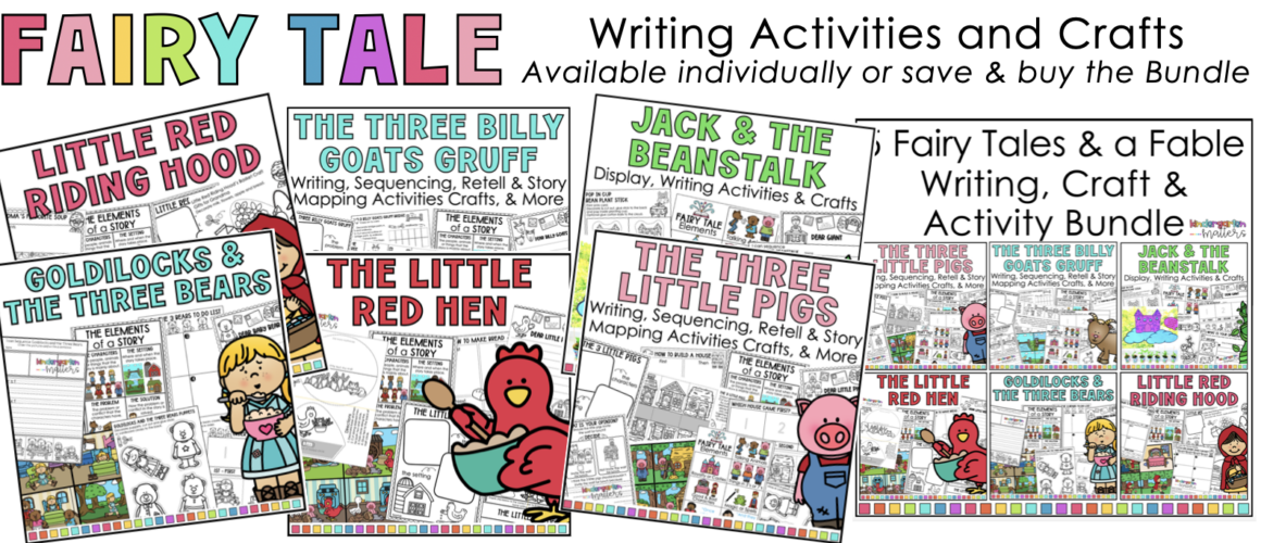 Fairy Tale Writing and Craft Activities for Kindergarten and First Grade